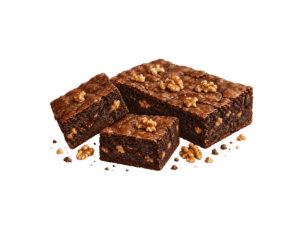 Brownie au chocolat noir et noix artisanal Les Délices de la Brune