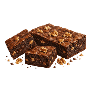 Brownie au chocolat noir et noix artisanal Les Délices de la Brune