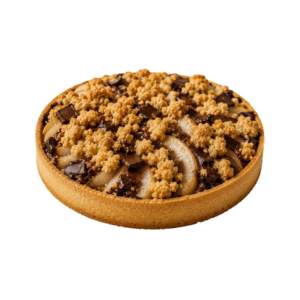 Tarte crumble poire chocolat Les délices de la brune