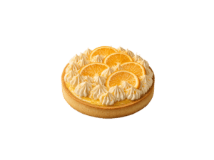 Tarte orange Les délices de la brune avec crème à l’orange