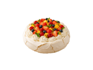 Pavlova Les délices de la brune aux fruits de saison