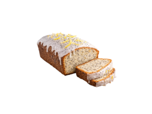 Cake citron pavot avec glaçage au sucre glace et citron