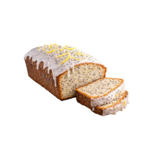 Cake citron pavot avec glaçage au sucre glace et citron